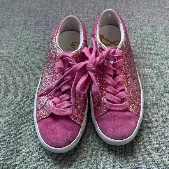Sam Edelman Aubrie Girl's Sneakers Preowned Sz 13M - Picture 1 of 5